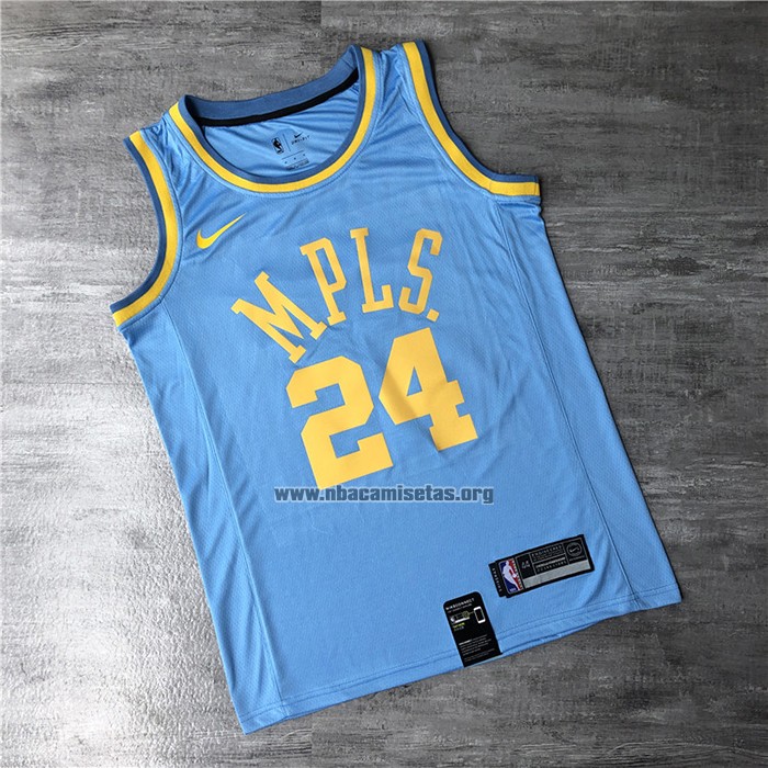 Camiseta Los Angeles Lakers Kobe Bryant NO 8 Classic 2017-18 Azul